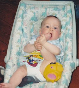 Eoin then. Already a gymnast.