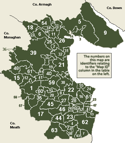 Louth civil parishes